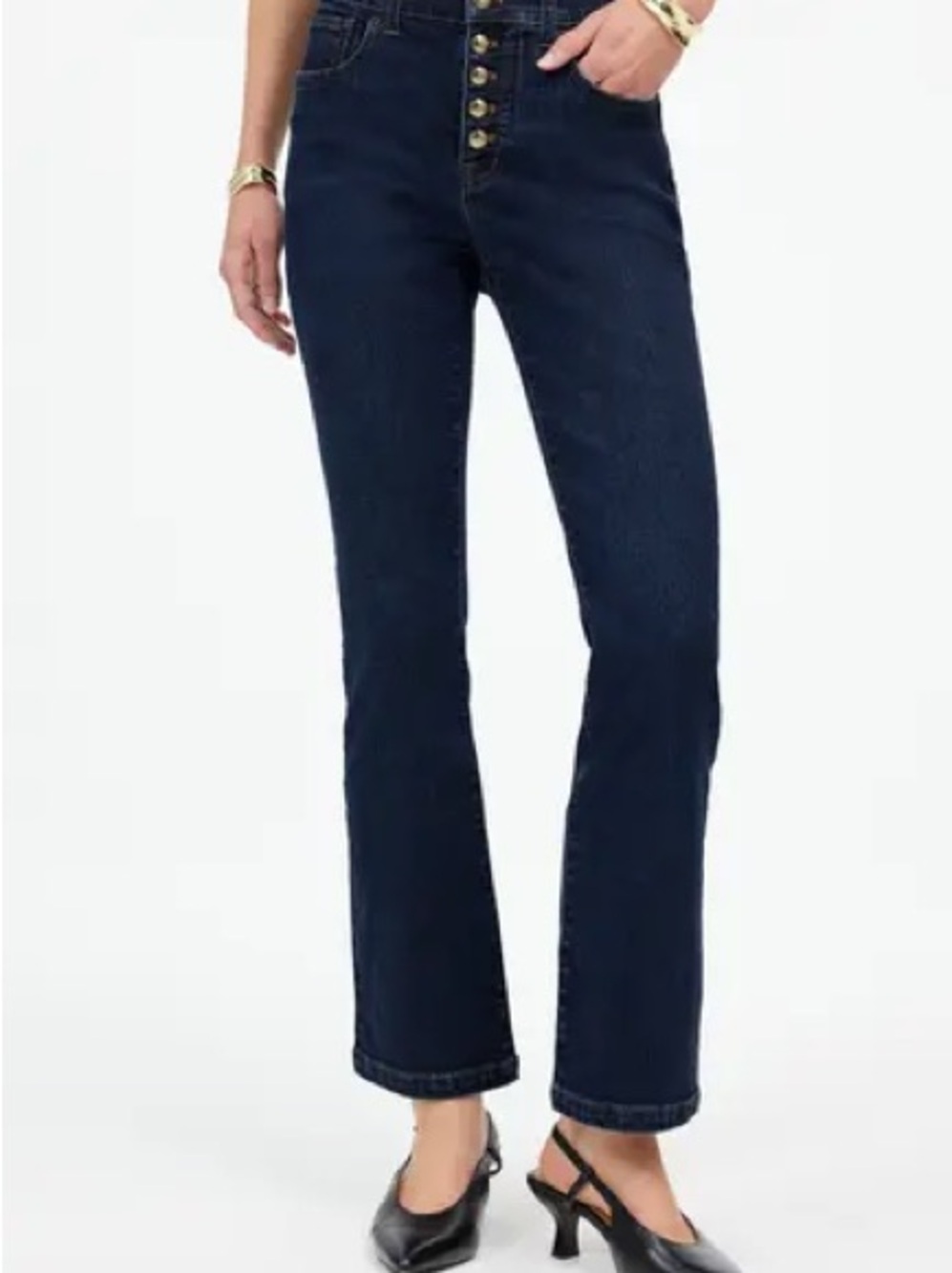 Madewell kick out crop jeans in larkspur wash